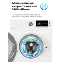 Стиральная машина MAUNFELD MFWM148WH - Превью изображения №6 — Интернет-магазин 55texno.by