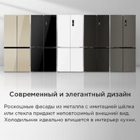 Четырёхдверный холодильник MAUNFELD MFF190NFDBG - Превью изображения №33 — Интернет-магазин 55texno.by