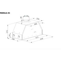 Кухонная вытяжка MAUNFELD Nebula 85 Glass (черный) - Превью изображения №11 — Интернет-магазин 55texno.by
