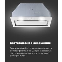 Кухонная вытяжка MAUNFELD Trapeze 602IG (белый) - Превью изображения №24 — Интернет-магазин 55texno.by