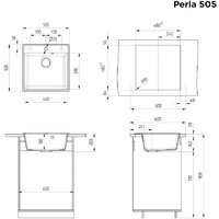 Кухонная мойка MAUNFELD Perla 505 MFQS-505LBG - Превью изображения №3 — Интернет-магазин 55texno.by