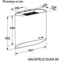 Кухонная вытяжка MAUNFELD Guna 60 (черный антрацит с золотом) - Превью изображения №17 — Интернет-магазин 55texno.by