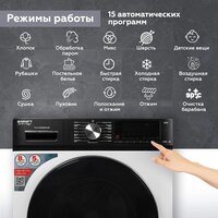 Стирально-сушильная машина Kraft TCH-HDD8587SW - Превью изображения №4 — Интернет-магазин 55texno.by