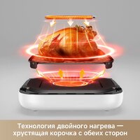 Аэрогриль (аэрофритюрница) Trouver Air Fryer FD10s Pro 6L (белый) - Превью изображения №9 — Интернет-магазин 55texno.by
