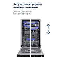 Встраиваемая посудомоечная машина MAUNFELD MLP-08IMRO - Превью изображения №37 — Интернет-магазин 55texno.by
